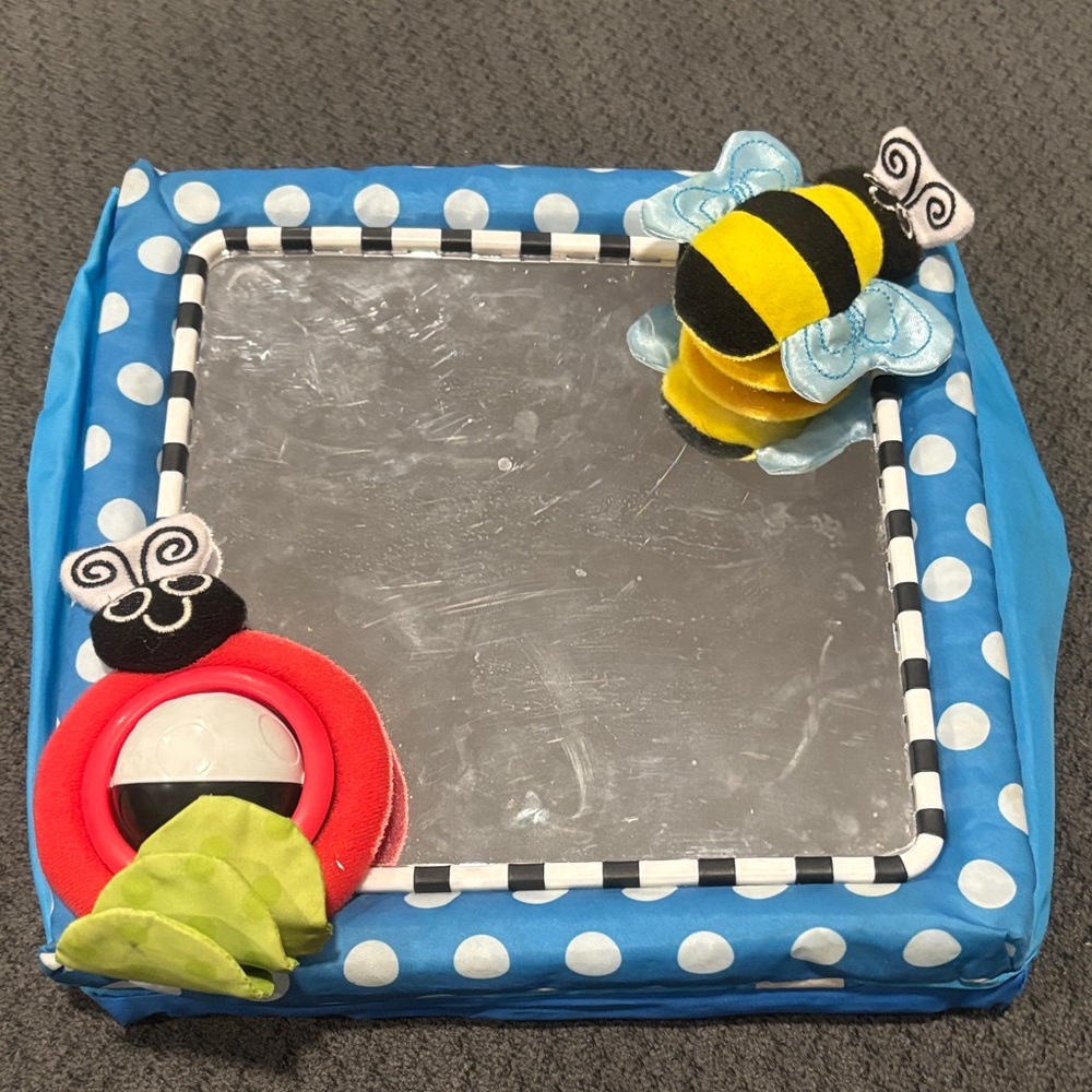 🟢10/$10 - Colorful Kids Toy with Mirror and Insect Design